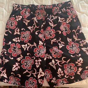Cherokee Men’s red floral swim trunks